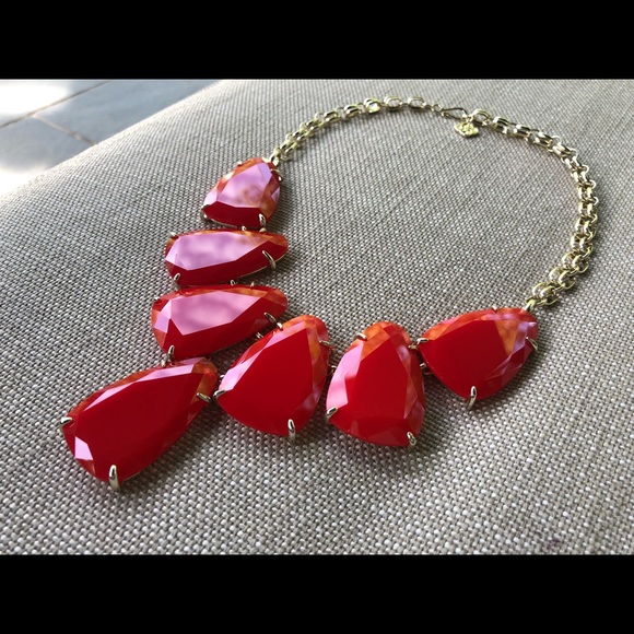 Kendra Scott Red Harlow Necklace - Picture 2 of 4